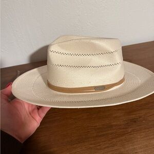 ARLO STRAW TEARDROP FEDORA HAT
